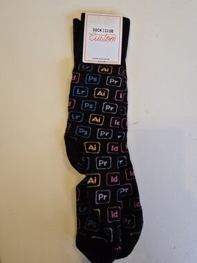 Geek Chic Adobe Women’s Black Crew Socks